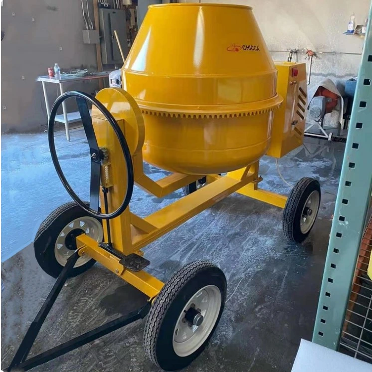 4 Wheels 500L Portable Concrete Cement Mixer Machine Cheap Factory Price