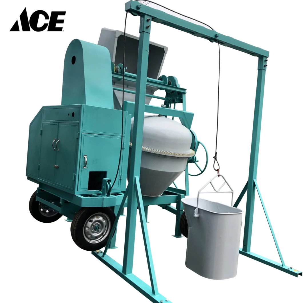 Lift Bucket Mobile Concrete Mixer/Lift Hopper Concrete Mixer