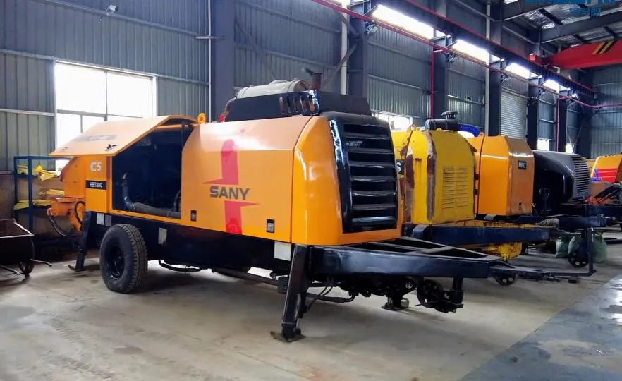 Used Small/Mobile/Portable/Electric/Diesel Type Trailer-Mounted Stationary Concrete Pump Price