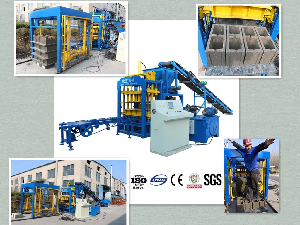 Qt4-15s Cement Concrete Hollow Brick Making Machine