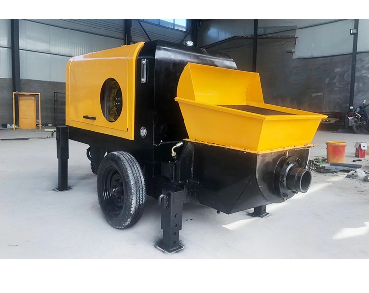 Portable Mobile Small Mini Diesel Secondary Construction Column Electric Power High Efficiency Hbt40/8/45 Cement Mixer Stationary Hydraulic Concrete Pump