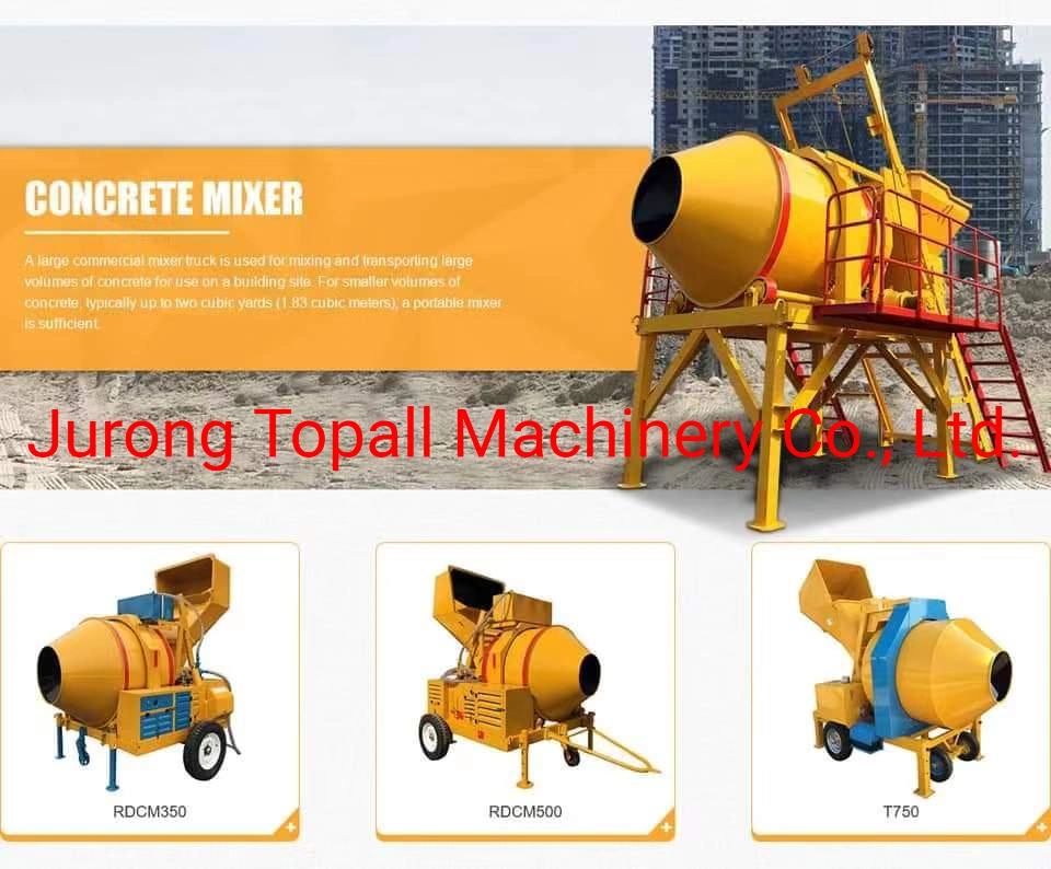 Advanced Design Portable Convenient for Moving Diesel Rdcm Used Concrete Mixer